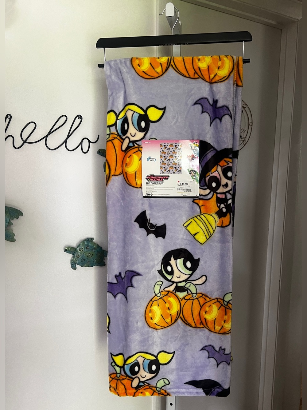 NEW Powerpuff Girls Lavender Halloween Throw Blanket 50”x70” 2026 RELEASE